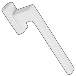 KLAMKA JEDNOSTRONNA DO DRZWI PRZESUWNYCH TARASOWYCH ALUMINIOWA T-35MM BIAŁA