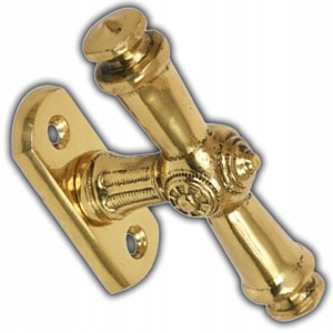 KLAMECZKA OKIENNA KLAMKA MOSIĘŻNA DO OKNA 2 RAMIENNA MOSIĄDZ