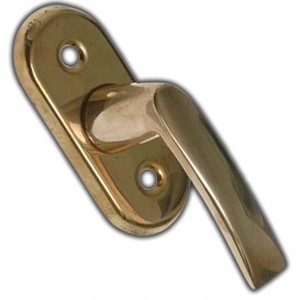 KLAMECZKA OKIENNA KLAMKA DO OKNA 1 RAMIENNA MOSIĄDZ Z TRZPIENIEM