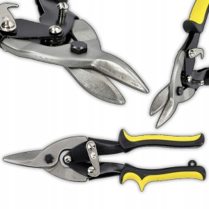 NOŻYCE RĘCZNE DO CIĘCIA BLACHY STALI MIEDZI UNIWERSALNE MOCNE PROSTE 250mm