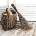 Miotła brzozowa z naturalnych gęstych witek brzozowych UNIWERSALNA gęsta