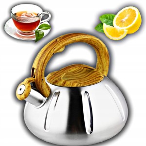 CZAJNIK Z GWIZDKIEM NA GAZ I INDUKCJE ZE STALI NIERDZEWNEJ BONNIE 2,5L