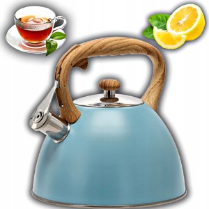 CZAJNIK Z GWIZDKIEM NA GAZ I INDUKCJE ZE STALI NIERDZEWNEJ BLUE 3,0L