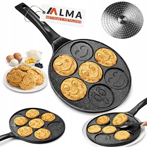 PATELNIA DO WESOŁYCH JAJEK SADZONYCH PANCAKES PLACKÓW I NALEŚNIKÓW Fi 26cm