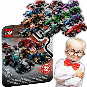LEGO MINIBOLID FORMUŁA 1 KOLEKCJONERSKIE BOLIDY F1 1 SZTUKA 1/12 29 PCS