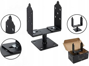 PODSTAWA SŁUPA OZDOBNA MALOWANA REGULOWANA Z BLACHĄ 60-200mm