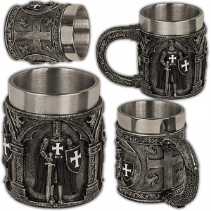 KUFEL DO PIWA KAWY RYCERSKI ŚREDNIOWIECZE POTĘŻNY PREZENT UPOMINEK 500ml