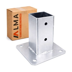 Podstawa słupa przykręcana 60x60 mm wspornik kotwa