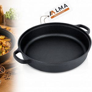 PATELNIA ŻELIWNA NA GAZ INDUKCJĘ GRILL OGNISKO DO PIEKARNIKA 30cm 3.5l