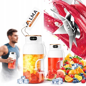 PRZENOŚNY BLENDER MIKSER DO NAPOJÓW OWOCÓW SMOOTHIE 1L BEZPRZEWODOWY USB
