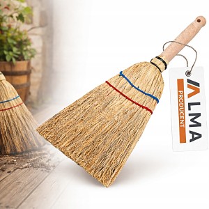 MIOTŁA RĘCZNA SORGO DO ZAMIATANIA NATURALNA MOCNO WIĄZANA ZAMIATACZ 36 cm