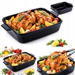 NACZYNIE CERAMICZNE ŻAROODPORNE DO PIECZENIA ZAPIEKANIA PROSTOKĄTNE 370ml