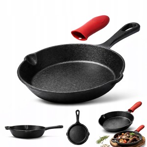 PATELNIA ODPORNA TRADYCYJNA ŻELIWNA NA GAZ INDUKCJĘ GRILL OGNISKO 20cm