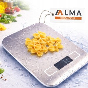 WAGA KUCHENNA ELEKTRYCZNA DOKŁADNA ZE STALI NIERDZEWNEJ WODOODPORNA DO 5KG