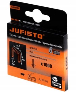 TYPU ZSZYWKI F 6 x11.3x0.7 mm 1000 szt DO TAKERA