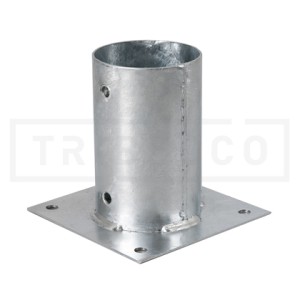 Podstawa słupa przykręcana  80x150 mm okrągła