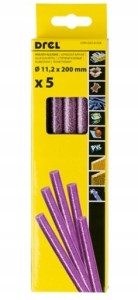 KLEJ DO PISTOLETU NA GORĄCO WKŁAD BROKAT FIOLETOWY