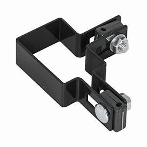 Obejma narozna pośrednia kompletna do montażu paneli ogrodzeniowych na słupku.