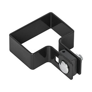 Obejma początkowa kompletna do montażu paneli ogrodzeniowych na słupku.